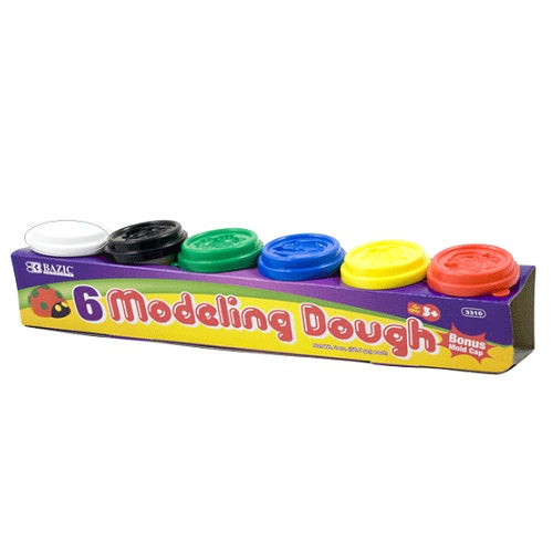 modeling dough 6pc asst clrs -- 24 per case