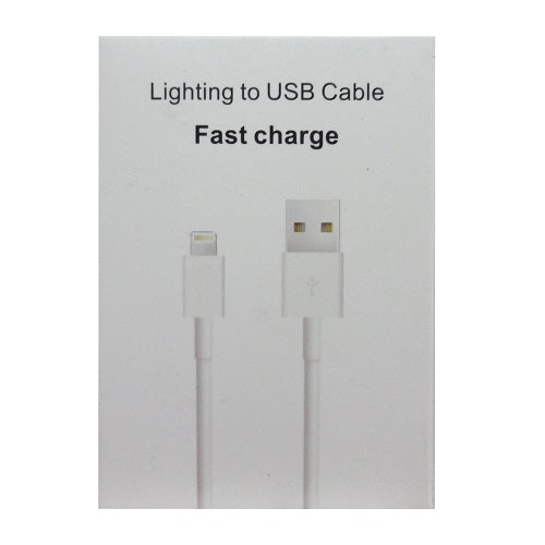 lighting usb cable fast charge white -- 12 per box