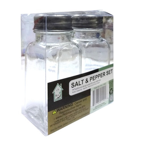 salt pepper shaker glass -- 48 per case