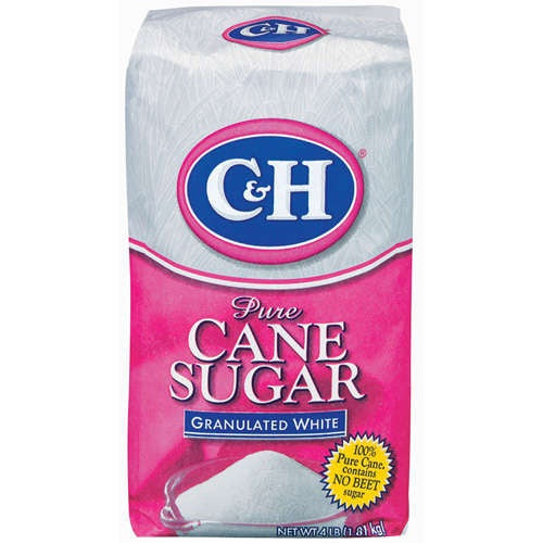 c h pure cane sugar 4 lbs granulated -- 10 per case