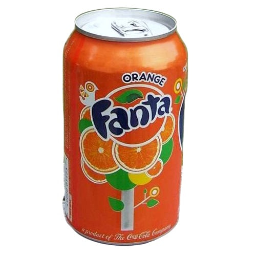 fanta soda 12oz orange can -- 24 per case