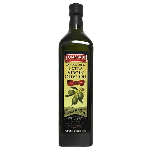 lombardi canola e.v olive oil 33oz gls -- 12 per case