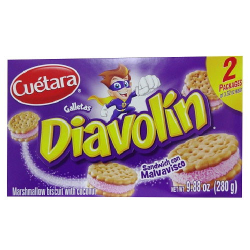 cuetara diavolin cookies 2pks 9.88oz box -- 12 per case