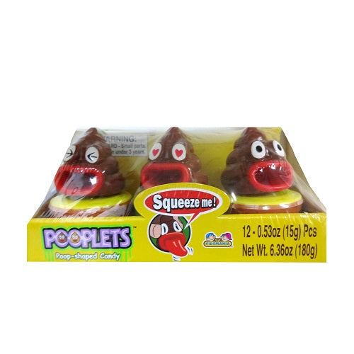 pooplets poop shaped candy 0.53oz asst -- 12 per box