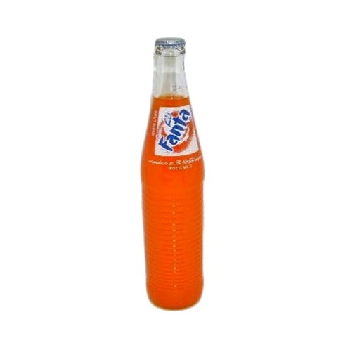 fanta soda 500ml orange long neck -- 24 per case