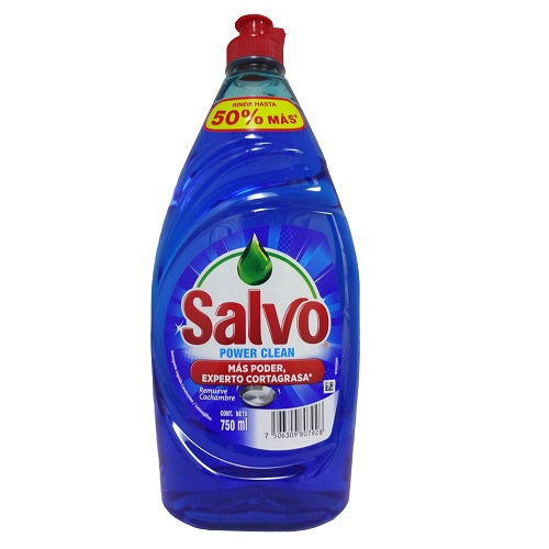 salvo dish liq 750ml power clean -- 12 per case