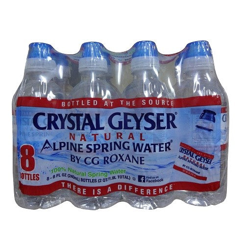 crystal geyser water 8oz sport top -- 32 per case