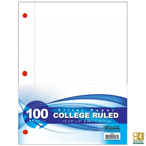 filler paper 100ct c-r -- 36 per case