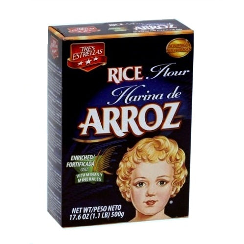 tres estrellas harina de arroz 17.6oz -- 12 per case