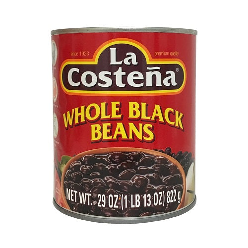 la coste a whole black beans 29oz -- 12 per case