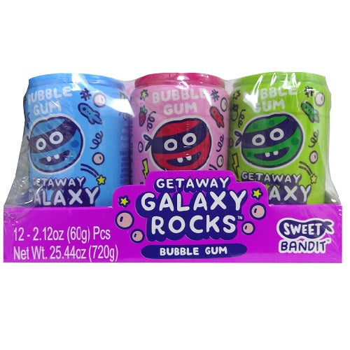 galaxy rocks bubble gum 2.12oz asst -- 12 per box