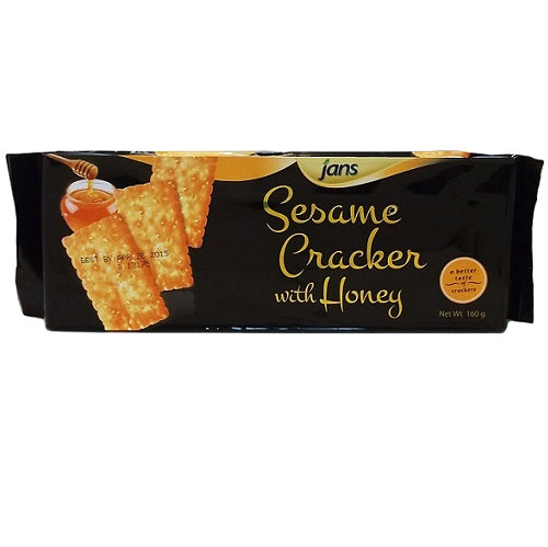 jans sesame crackers w- honey 5.6oz -- 24 per case