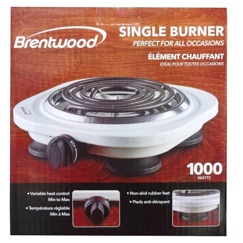 brentwood single burner 1000w -- 10 per case