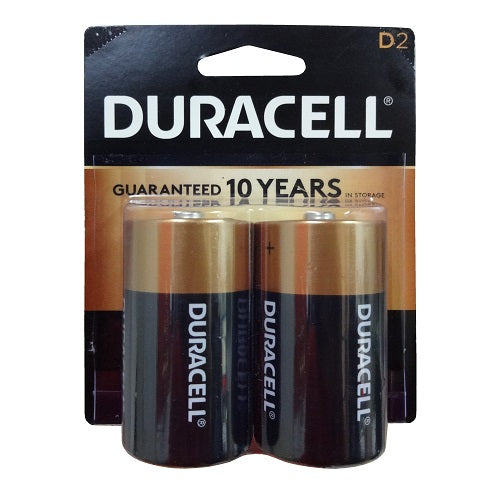 duracell d 2pk batteries -- 24 per box