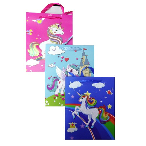 gift bags unicorn md asst design -- 12 per box