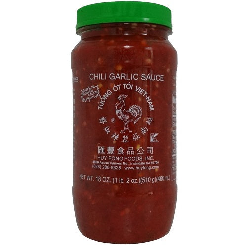 chili garlic sauce 18oz -- 12 per case