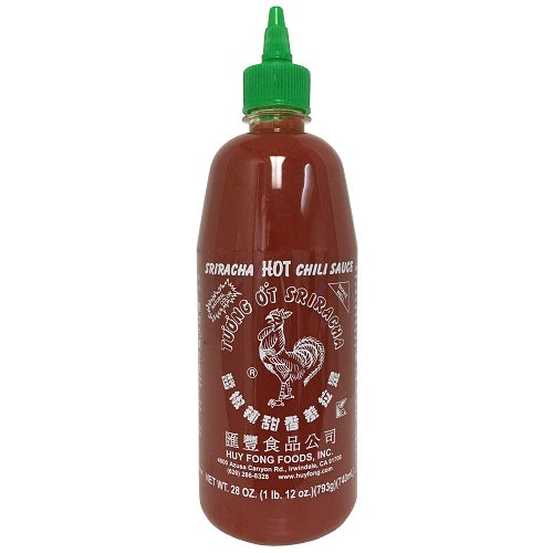 sriracha hot chili sauce 28oz -- 12 per case