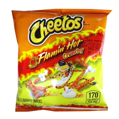 cheetos flaming hot crunch 1oz -- 50 per case