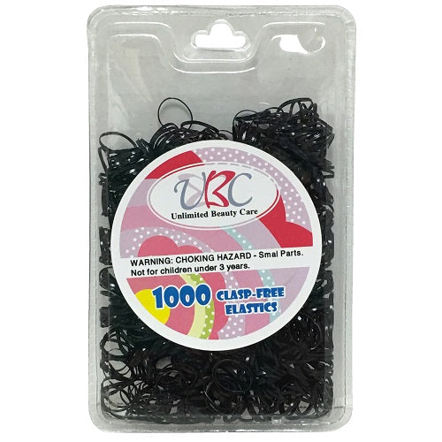 hair rubber bands latex 1000ct blck -- 12 per box