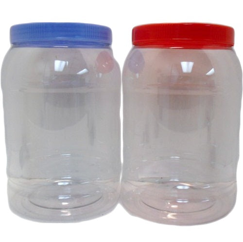 plastic container round lg asst clrs -- 12 per case