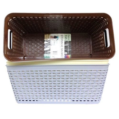 storage basket 11.8 x 5.3 x 4.7in asst c -- 24 per case