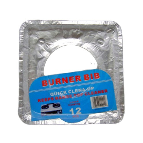 burner bibs square 12pk -- 24 per box