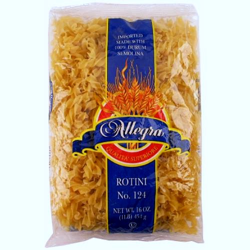 allegra pasta 1 lb rotini -- 20 per case