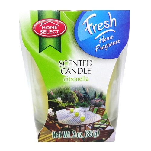 g.s scented candle 3oz citronella -- 12 per case