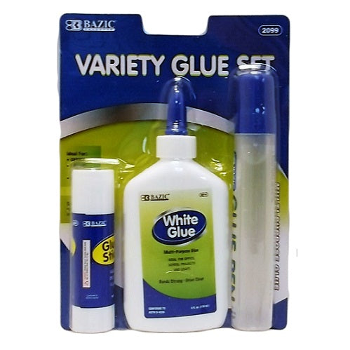 glue set 3pc variety -- 24 per case