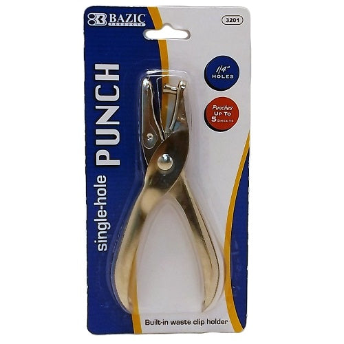 hole puncher single hole -- 24 per box