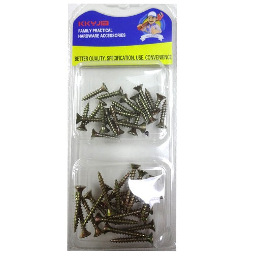 wood screws yellow -- 24 per box