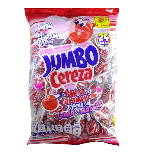 de la rosa jumbo cereza pop 24pc -- 25 per case