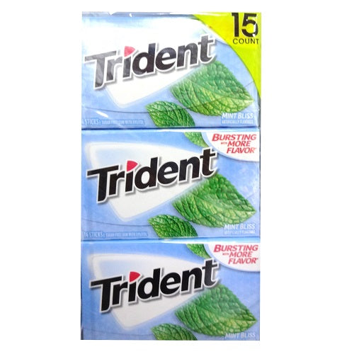 trident gum 14ct mint bliss -- 15 per box