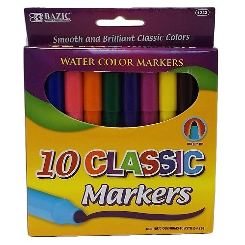 classic markers 10pc water color -- 24 per box