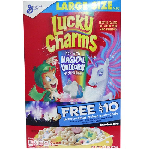 g.m lucky charms cereal 14.9oz -- 10 per case