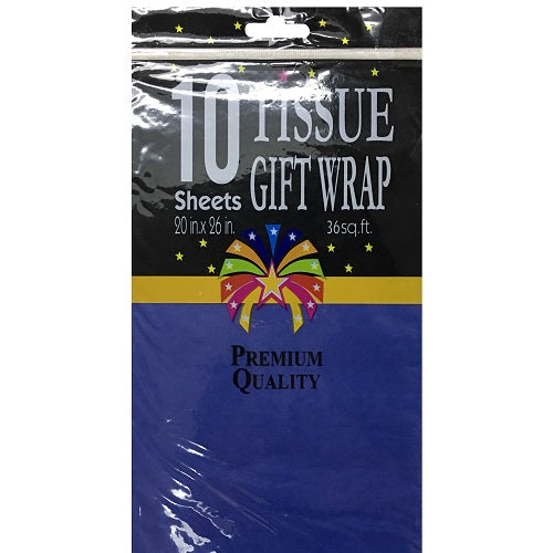 tissue paper 10ct royal blue 20 x 26in -- 12 per box