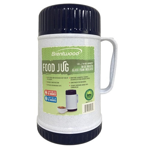 brentwood food jug 1.6 ltrs wide mouth -- 6 per case