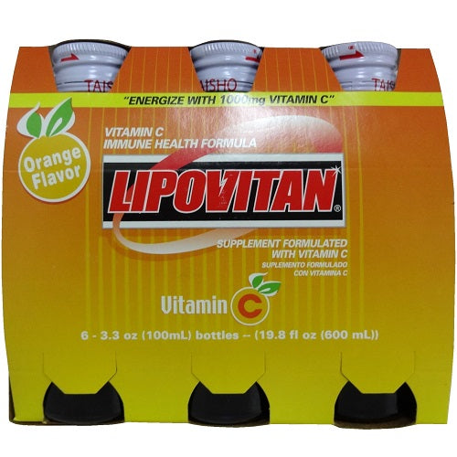 lipovitan 3.3oz vitamin c orange -- 12 per box