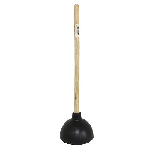 toilet plunger black wood handle -- 24 per case