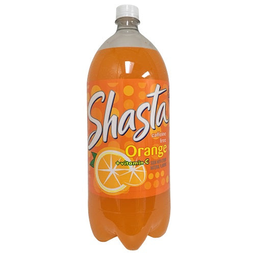 shasta soda 2 ltrs orange -- 6 per case