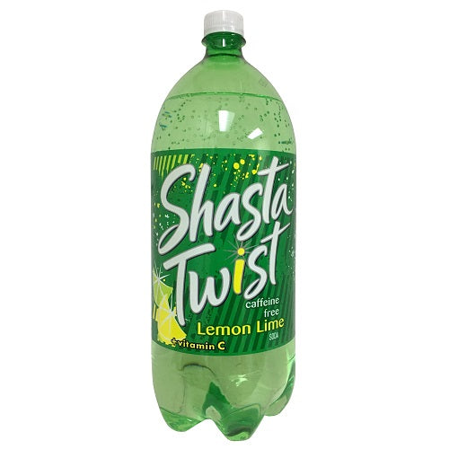 shasta soda 2 ltrs lemon lime twist -- 6 per case