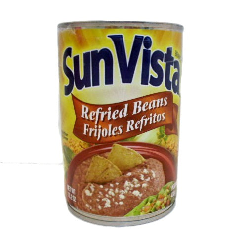 sun vista refried beans 16oz -- 12 per case