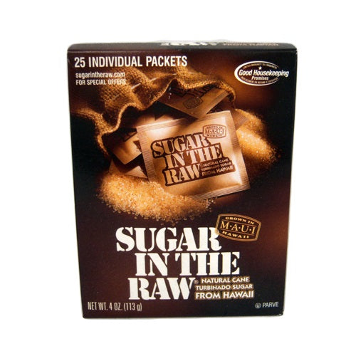 sugar in the raw 25 packets -- 12 per case