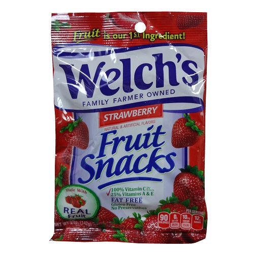 welchs fruit snacks strawberry 5oz -- 12 per case