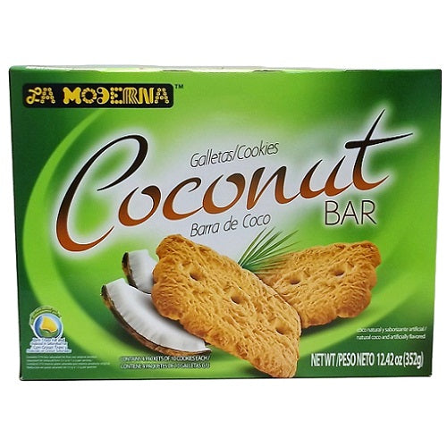 la moderna coconut bar cookies 12.42oz -- 14 per case