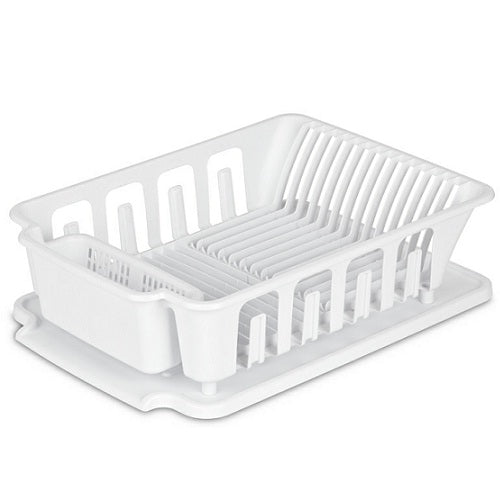 sterilite sink set 2pc lg white -- 6 per case