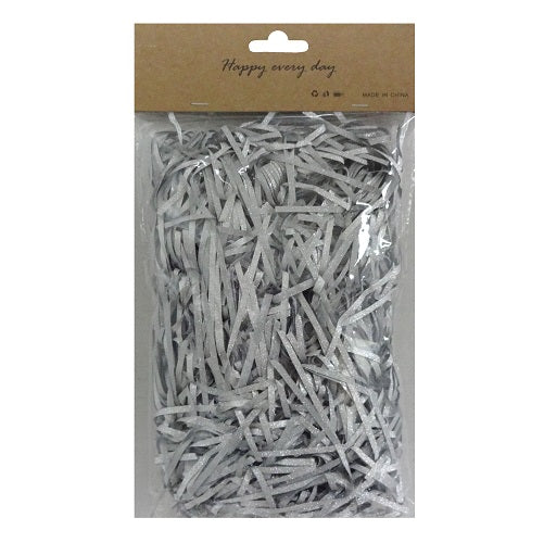 paper shreds 25g glitter silver -- 12 per box