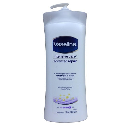 vaseline lotion 725ml advanced repair -- 12 per case