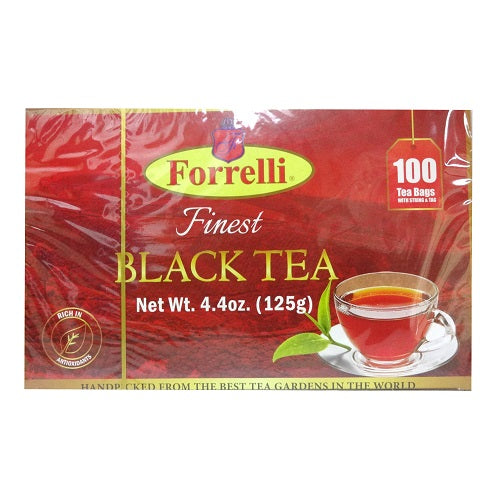 forrelli black tea 100ct 3.52oz -- 24 per case