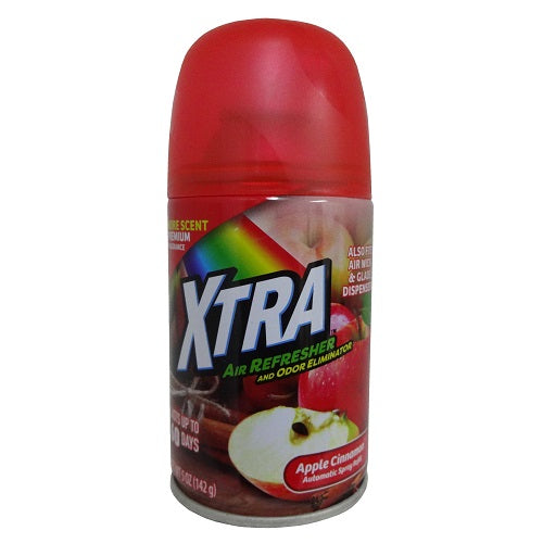 xtra air freshener 5oz apple cinnamon -- 12 per case